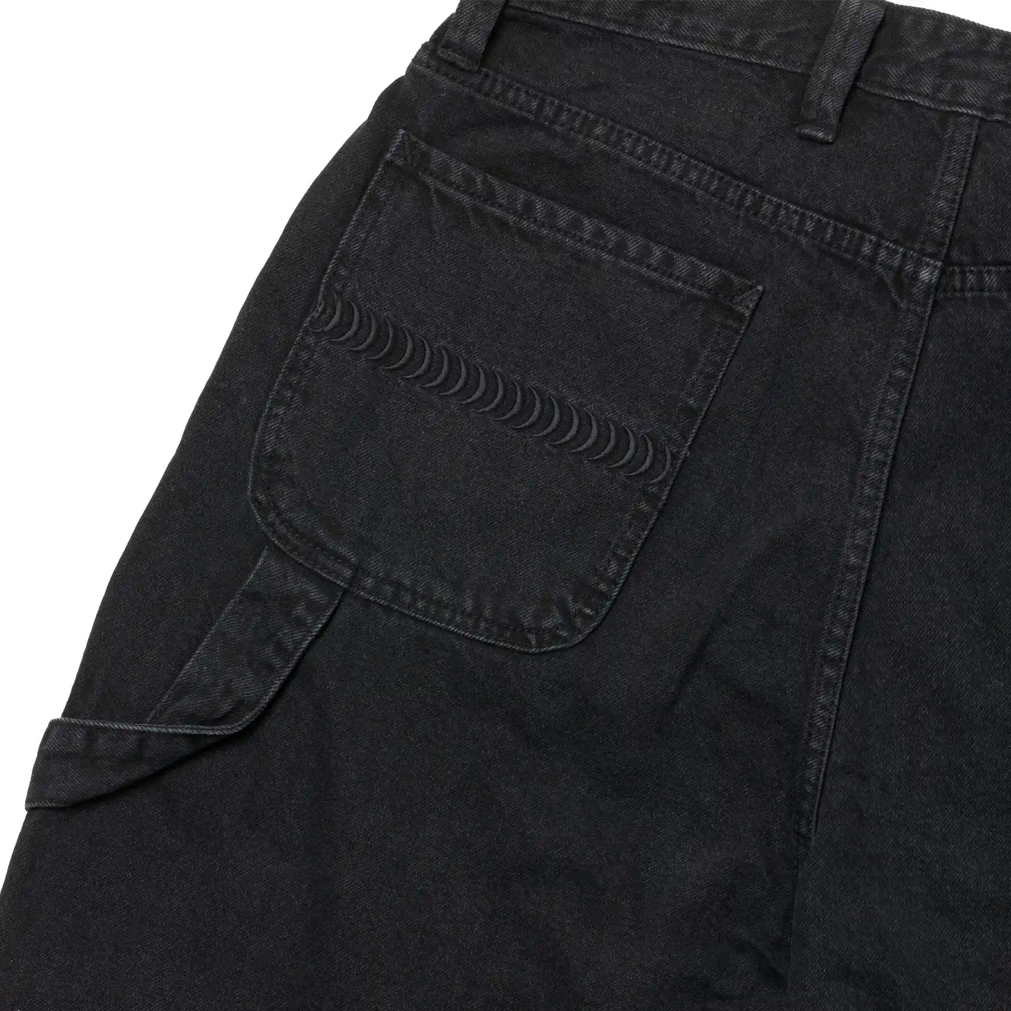 Spitfire Bighead Fill Denim Short Custom Denim Shorts, black — available at TIKI ROOM