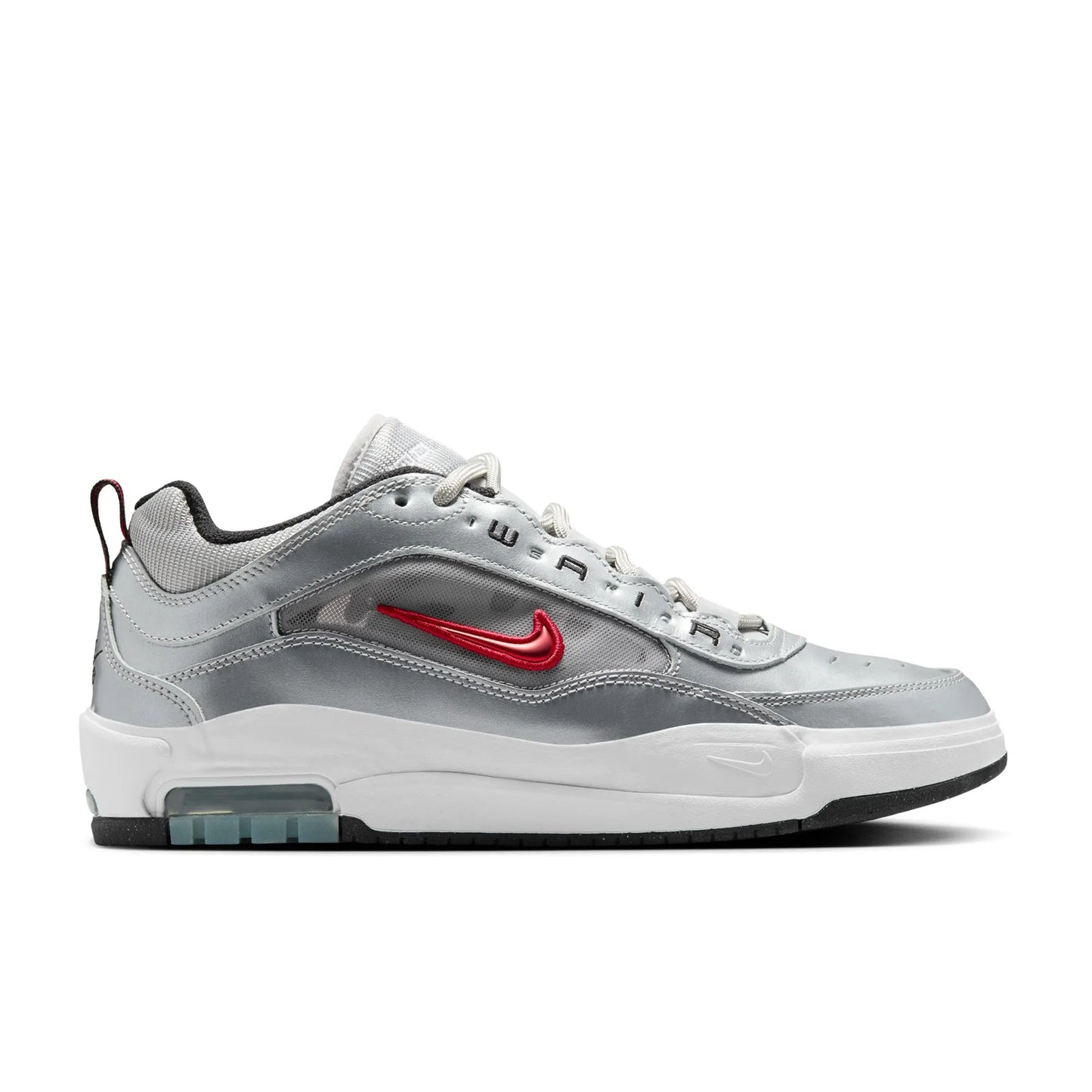 Nike SB Air Max Ishod Premium, metallic silver/varsity red