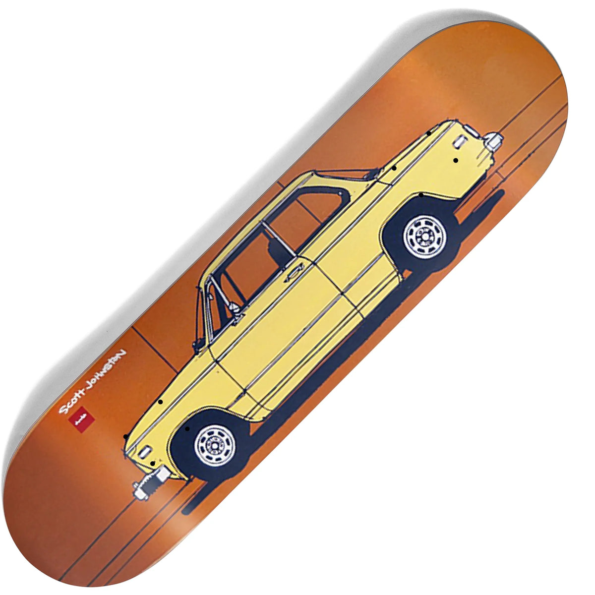 Chocolate Johnston Beamer Reissue Deck (8.25")