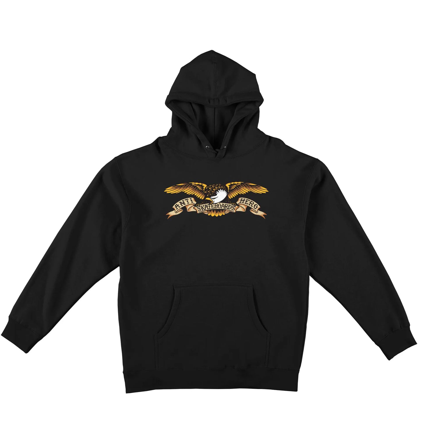 Anti Hero Eagle Heavyweight Pullover, black w/ black multi color print