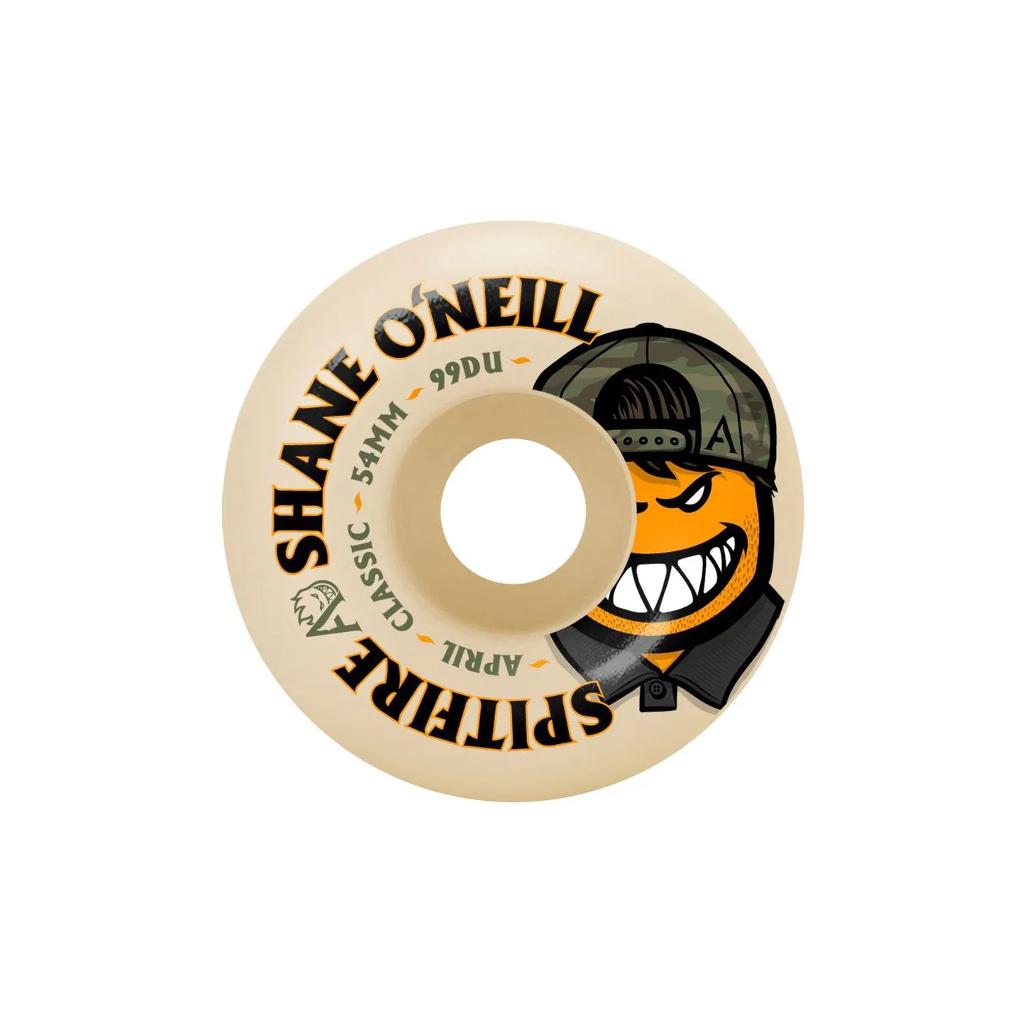 Spitfire X April Shane Oneill Classic F4 99D Wheels, natural (54mm) — available at TIKI ROOM