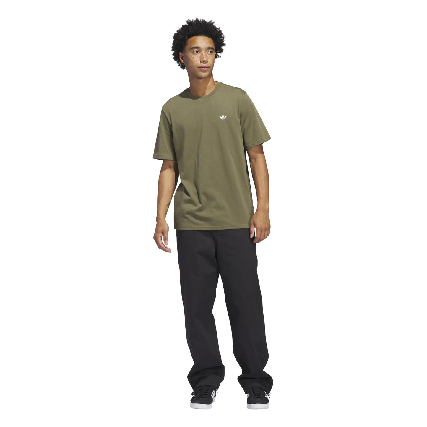 Adidas 4.0 Logo Tee, olive strata - Tiki Room Skateboards - 7