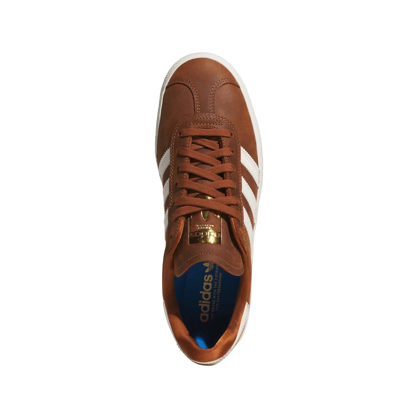 Adidas Gazelle Adv, dusky bronze/chalk white/off white - Tiki Room Skateboards - 8