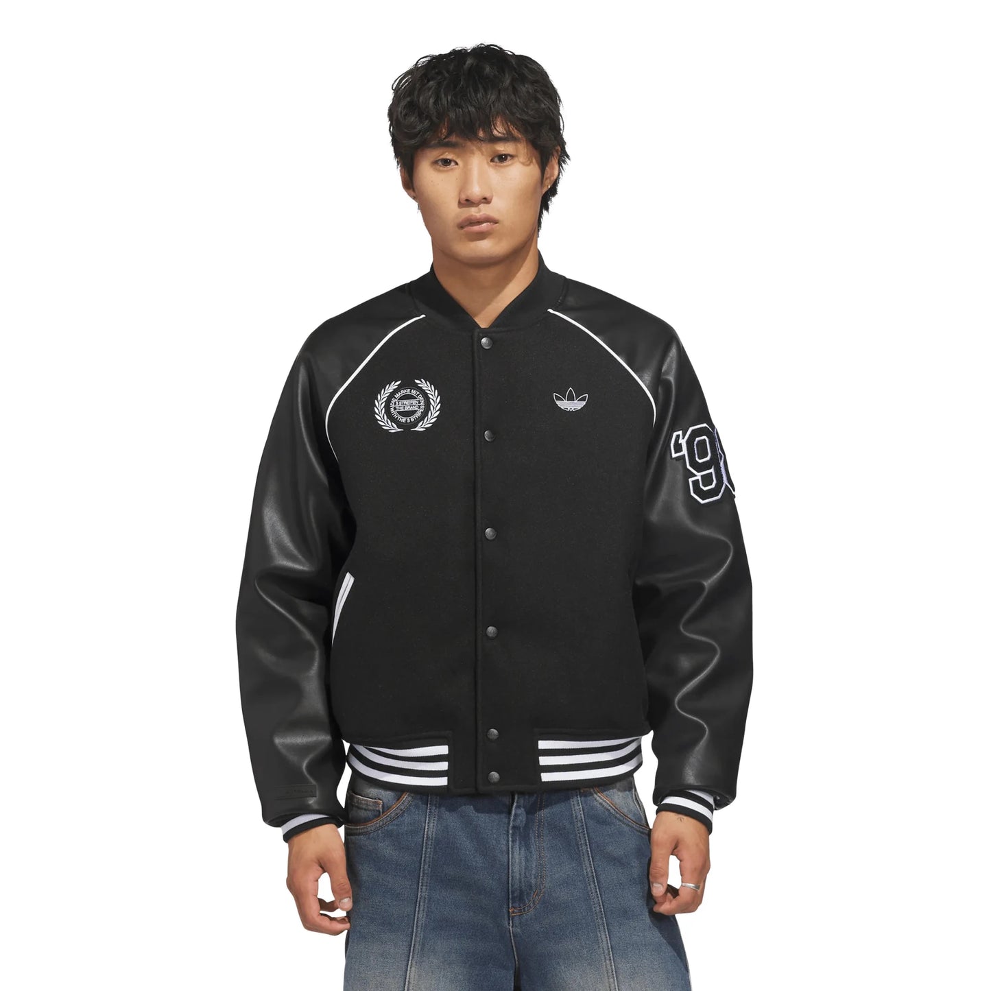 Adidas Tyshawn Jacket, black/white - Tiki Room Skateboards - 6