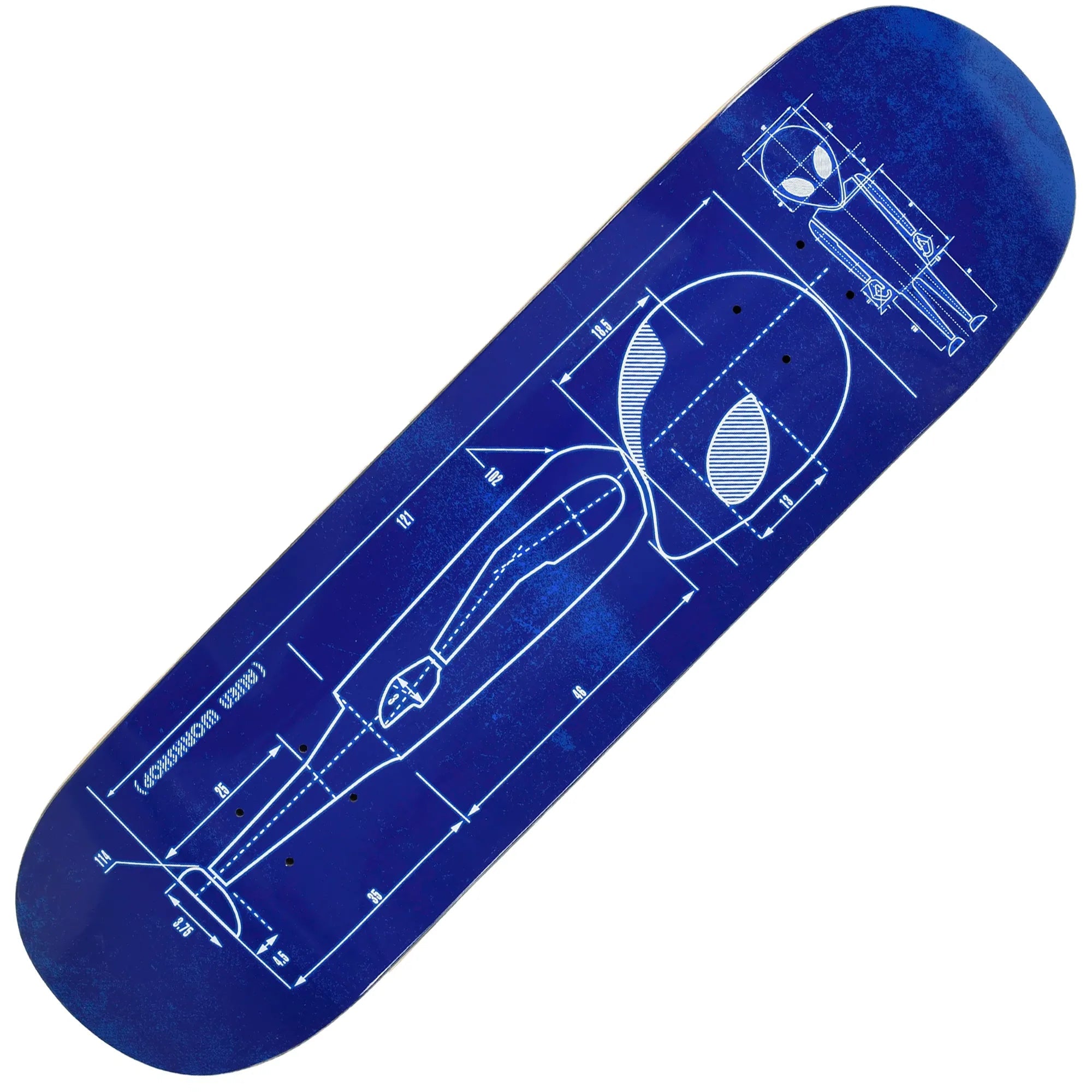 Alien Workshop Blueprint Deck (8.375") - Tiki Room Skateboards
