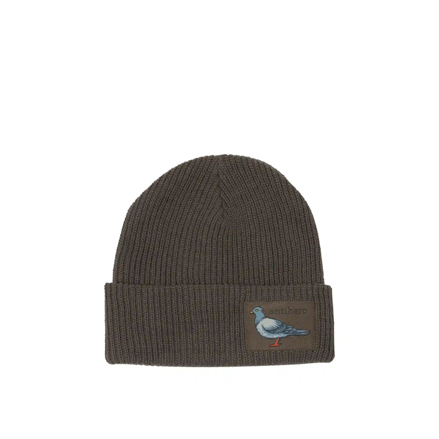 Anti Hero Lil Pigeon Label Cuff Beanie, brown