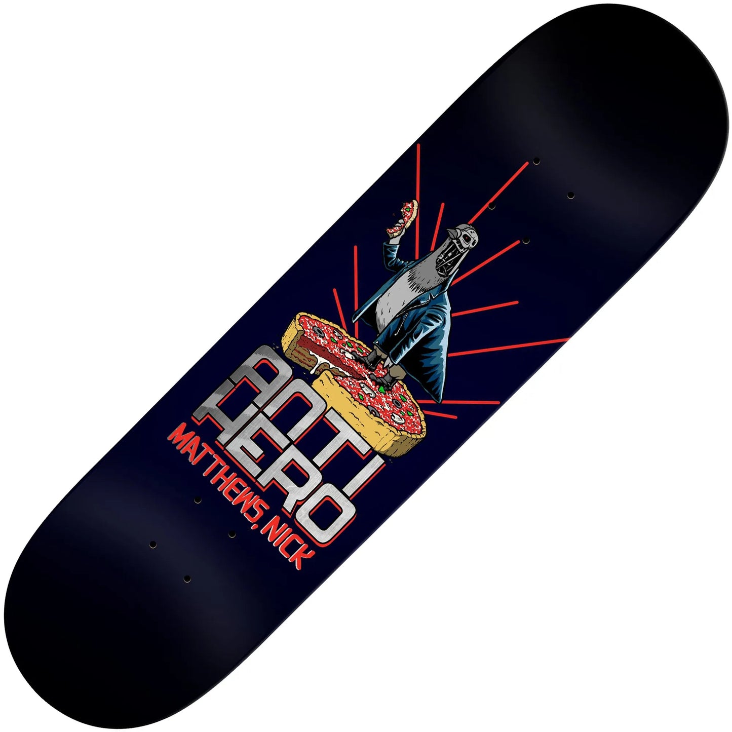 Anti Hero Matthews P2: Judgement Day Deck (8.38"), black - Tiki Room Skateboards - 1
