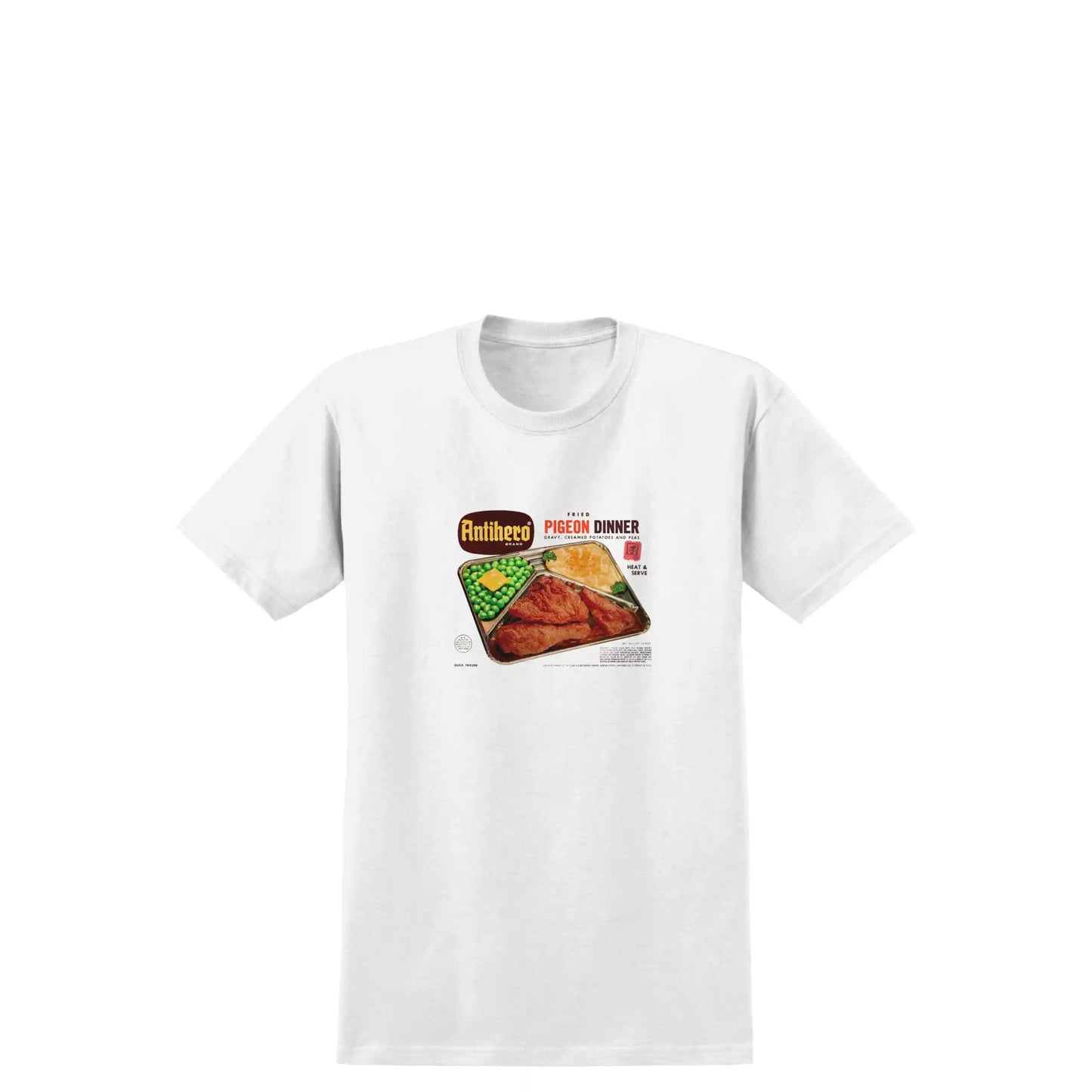 Anti Hero Pigeon Dinner T-Shirt, white