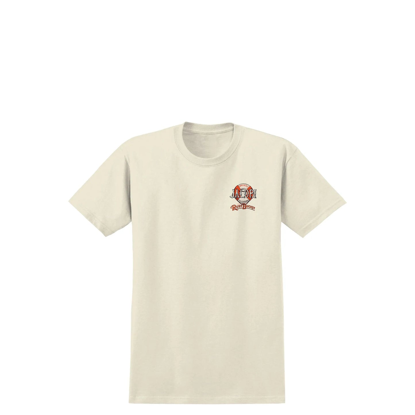 Anti Hero The Rustbucket Tee, heather bone w/ multi color prints - Tiki Room Skateboards - 2