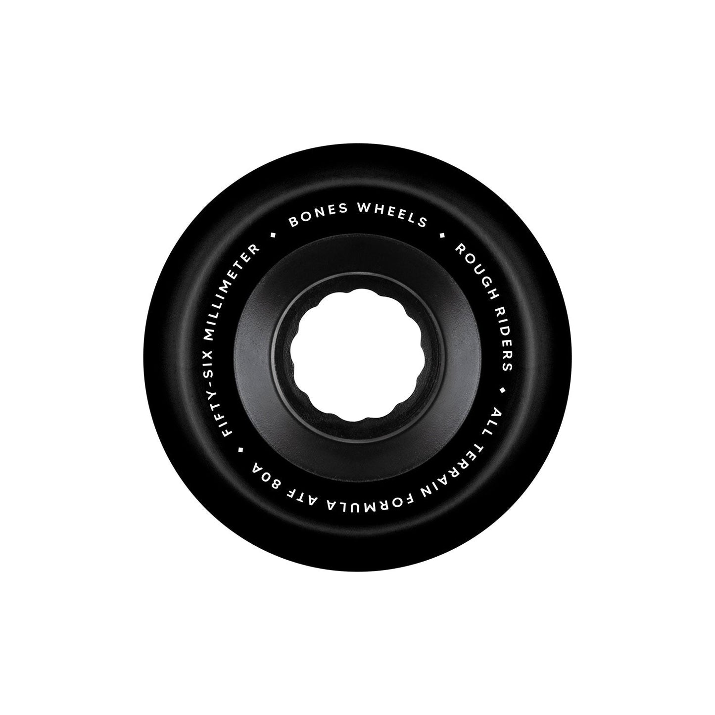 Bones Rough Riders Wheels 80A, black (56mm) - Tiki Room Skateboards - 2