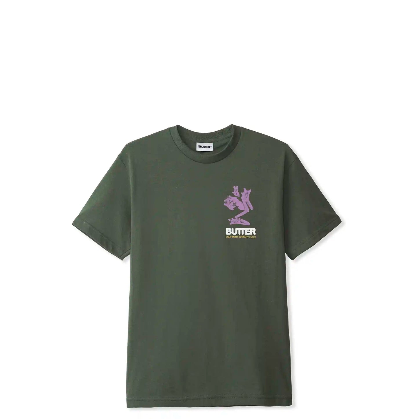 Butter Goods Amphibian Tee, army - Tiki Room Skateboards - 2