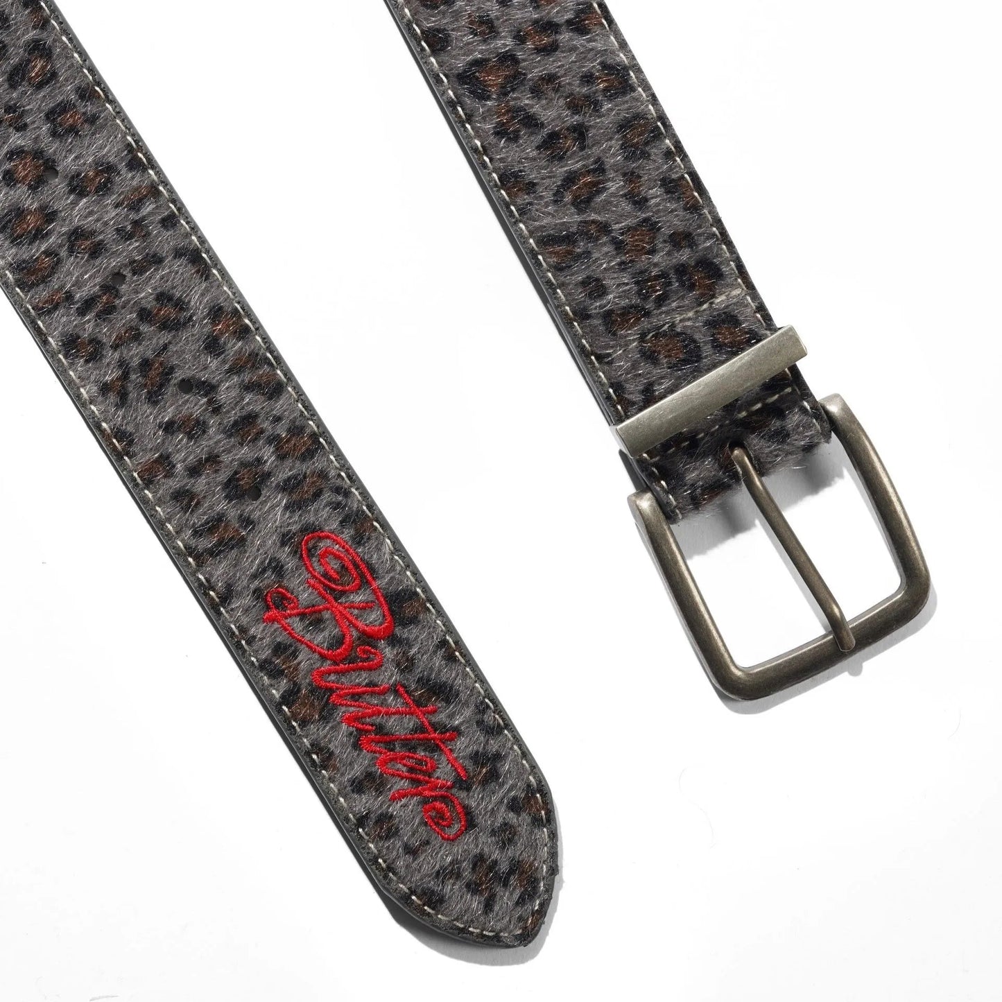 Butter Goods Animal Hide Belt, grey leopard - Tiki Room Skateboards - 2