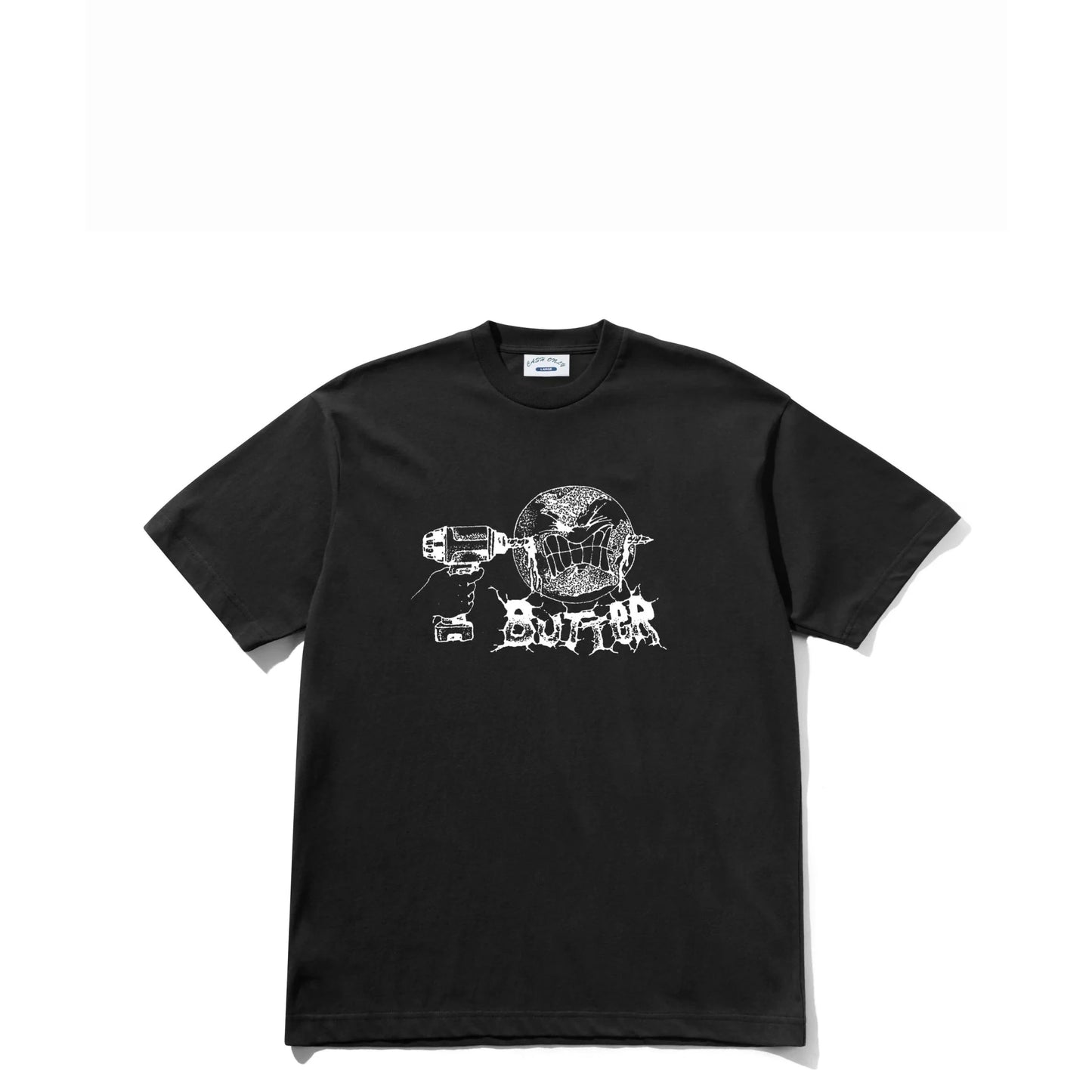 Butter Goods Drill Tee, black - Tiki Room Skateboards - 1