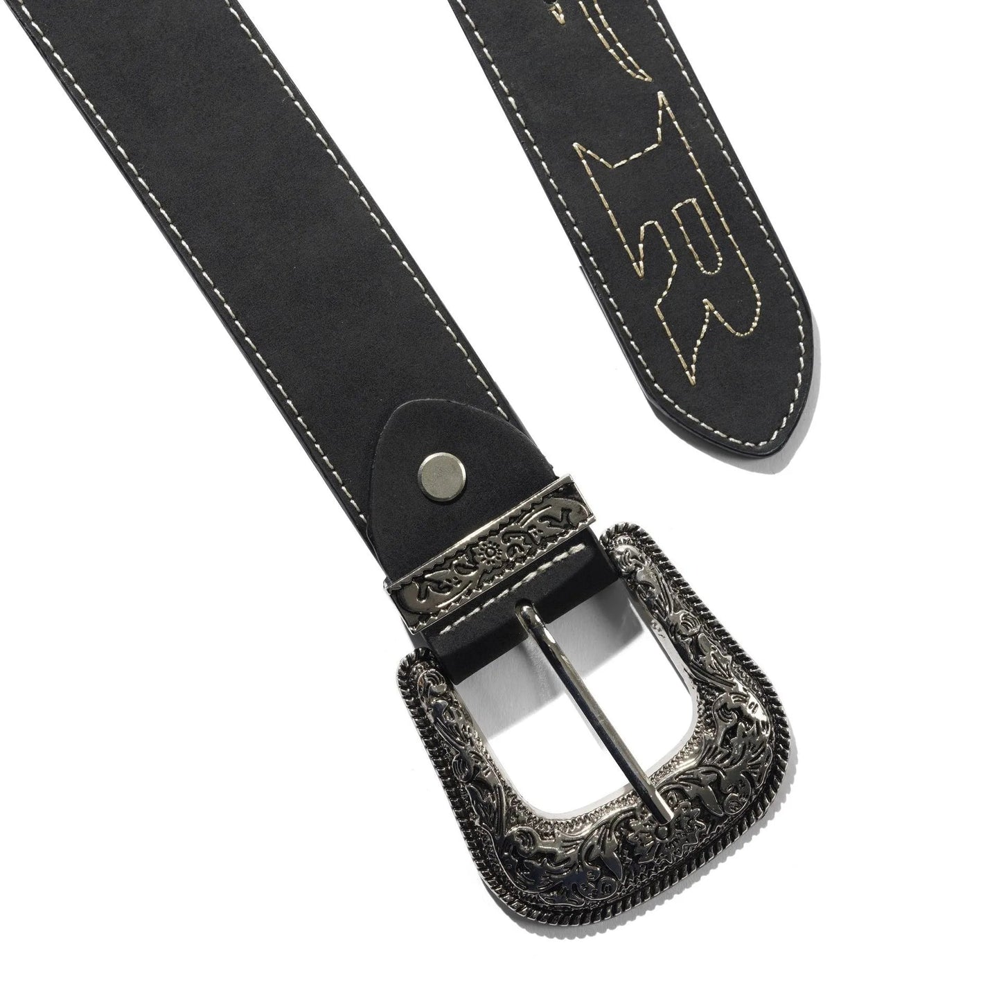Butter Goods Flame Stitch Belt, black - Tiki Room Skateboards - 2