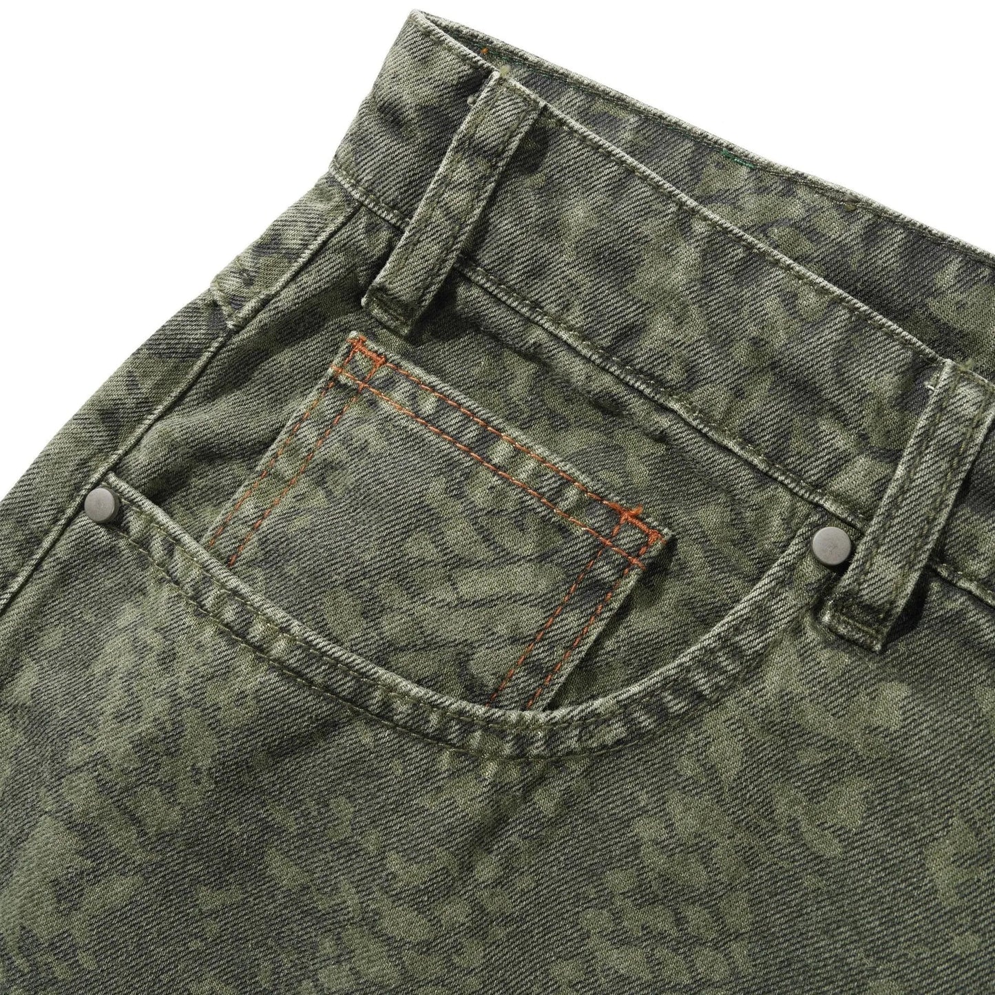 Butter Goods Garage Denim Jeans, lowland camo - Tiki Room Skateboards - 7