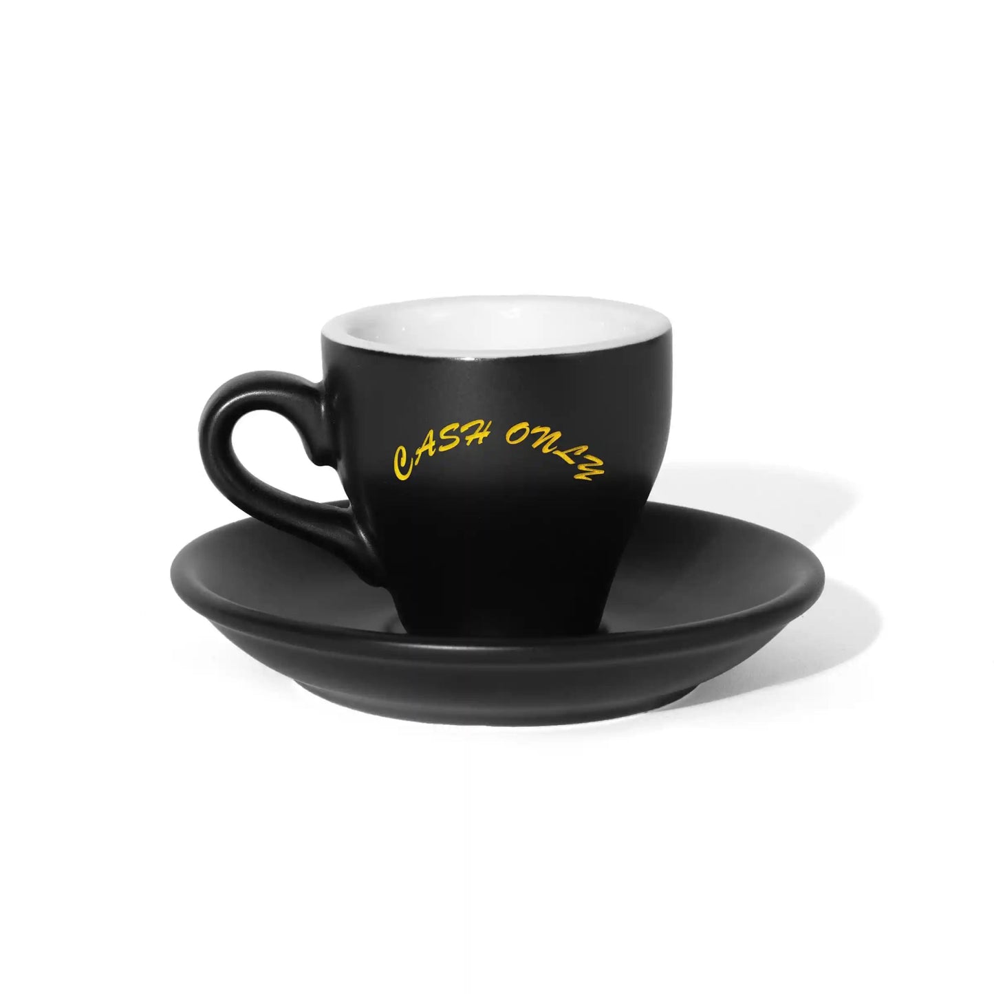 Cash Only Logo Espresso Mug Set, black / gold