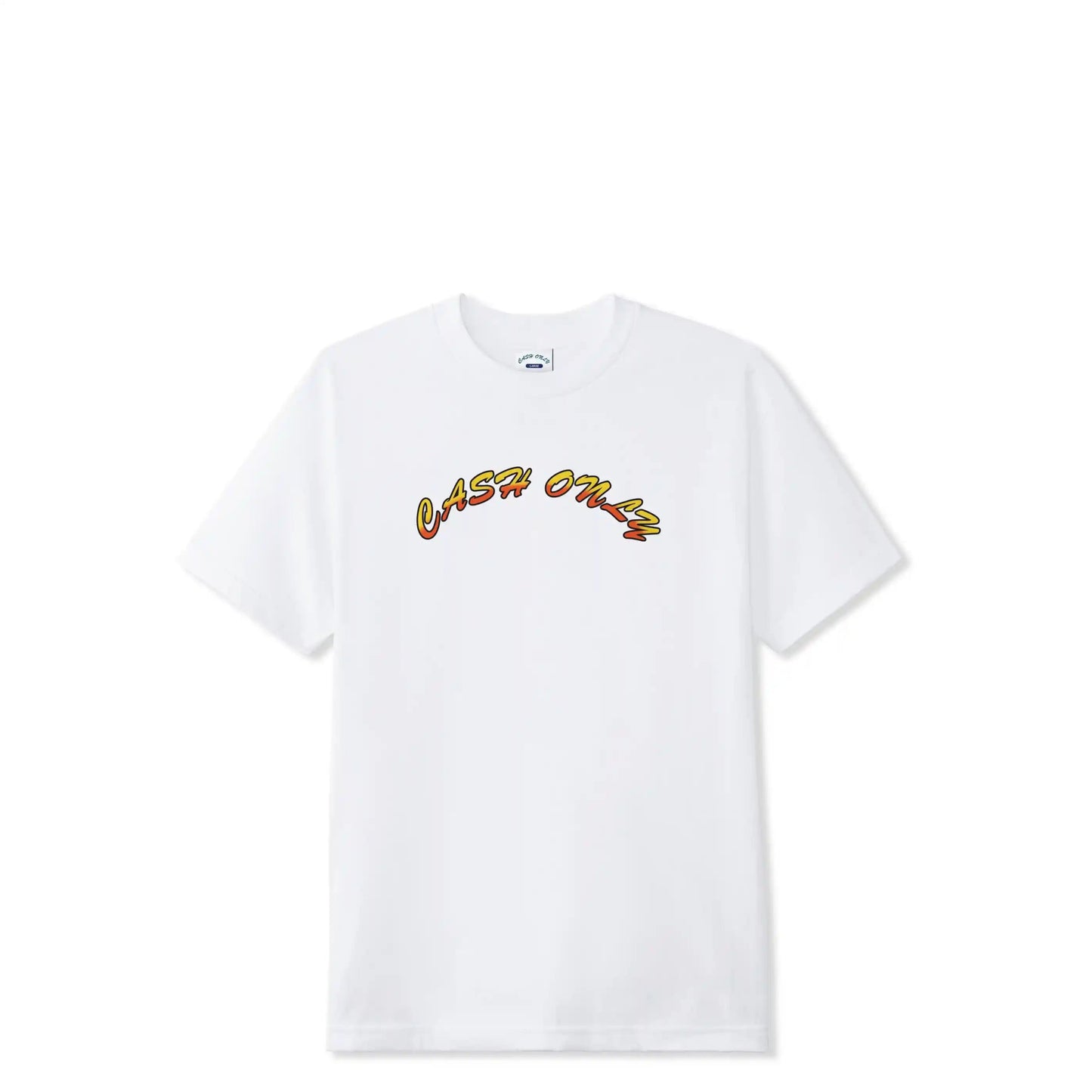 Cash Only Logo Tee, white