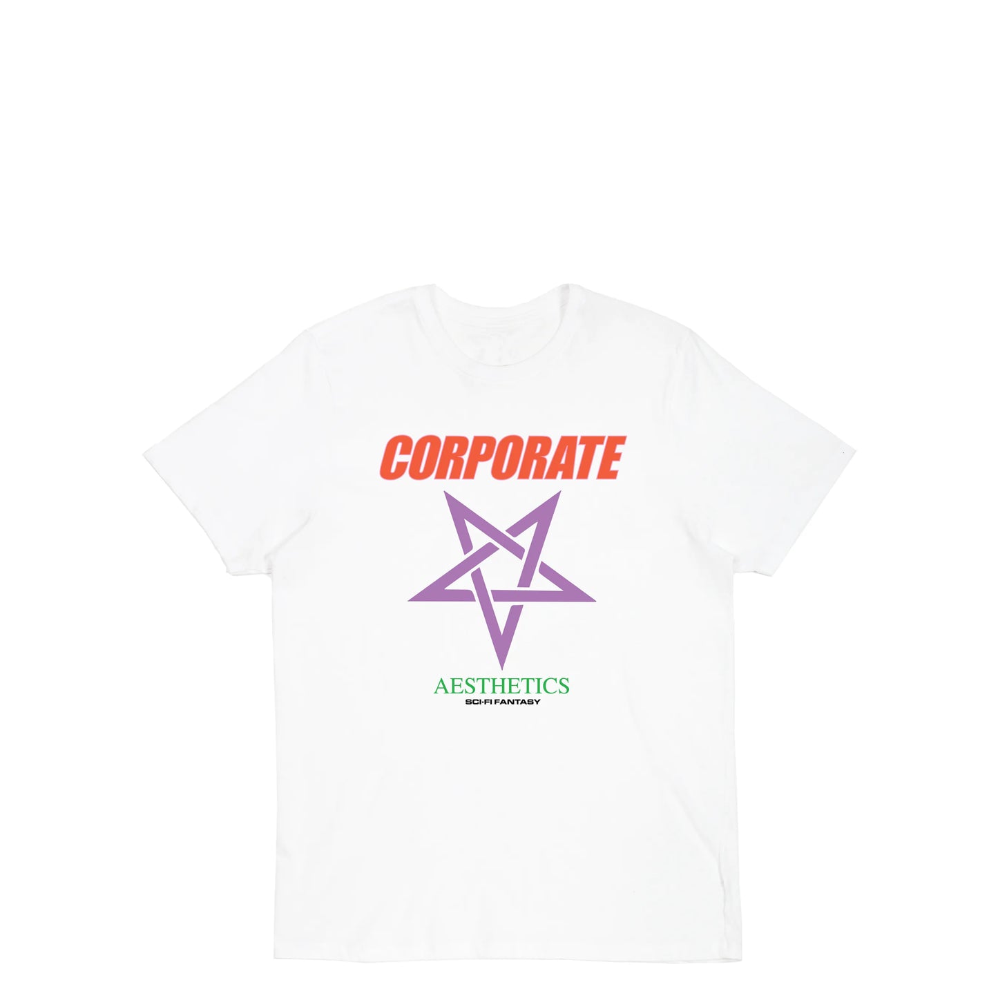 Sci-Fi Fantasy Corporate Aesthetics Tee, white