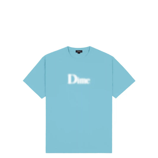 Dime Classic Blurry T-Shirt, ocean blue - Tiki Room Skateboards - 1