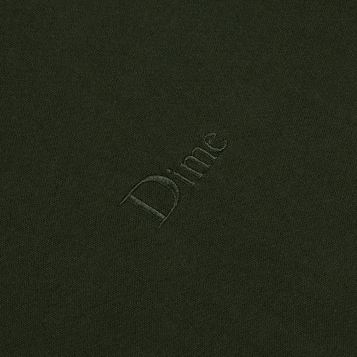 Dime Classic Small Logo T-Shirt, forest green - Tiki Room Skateboards - 3