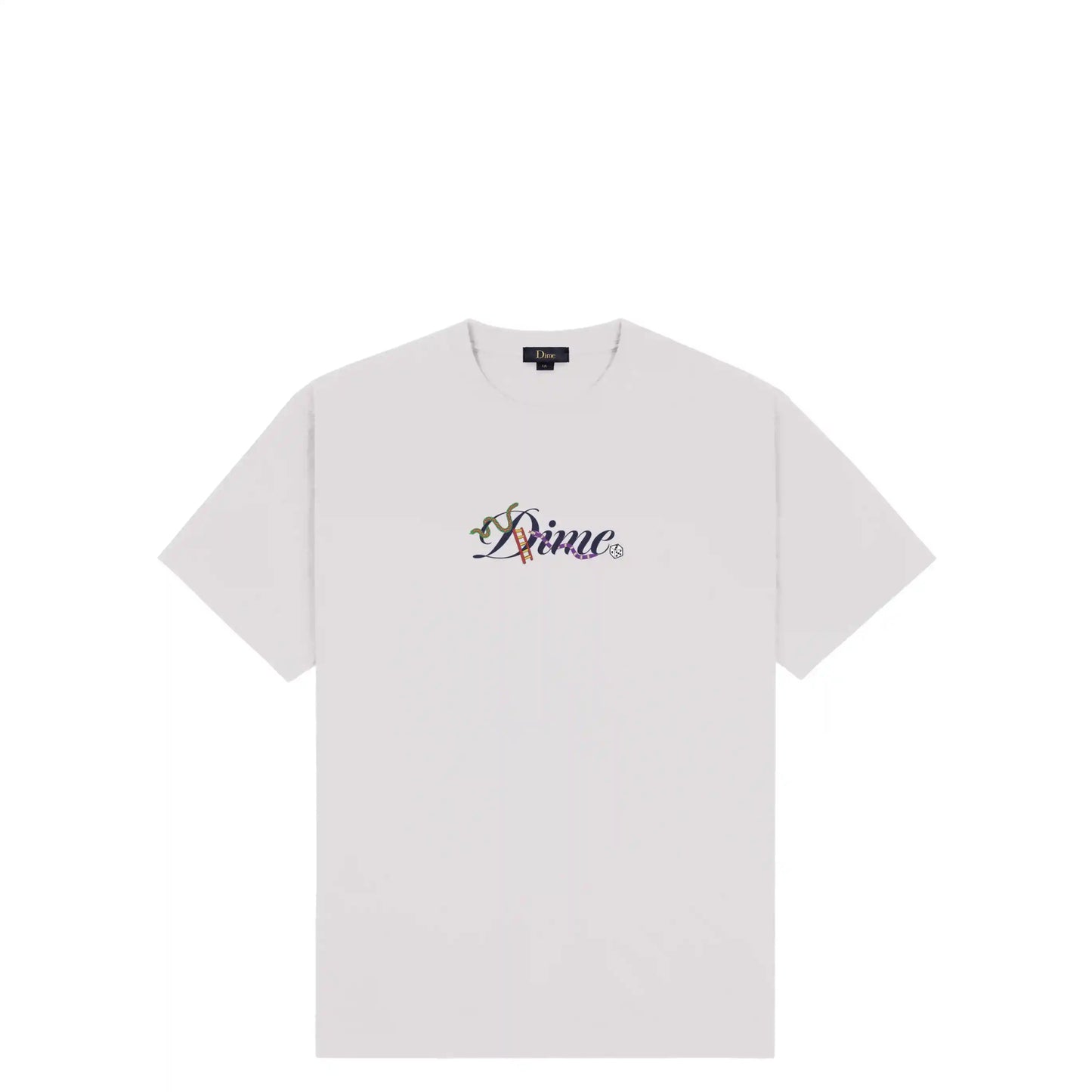 Dime Cursive Snake T-Shirt, cement
