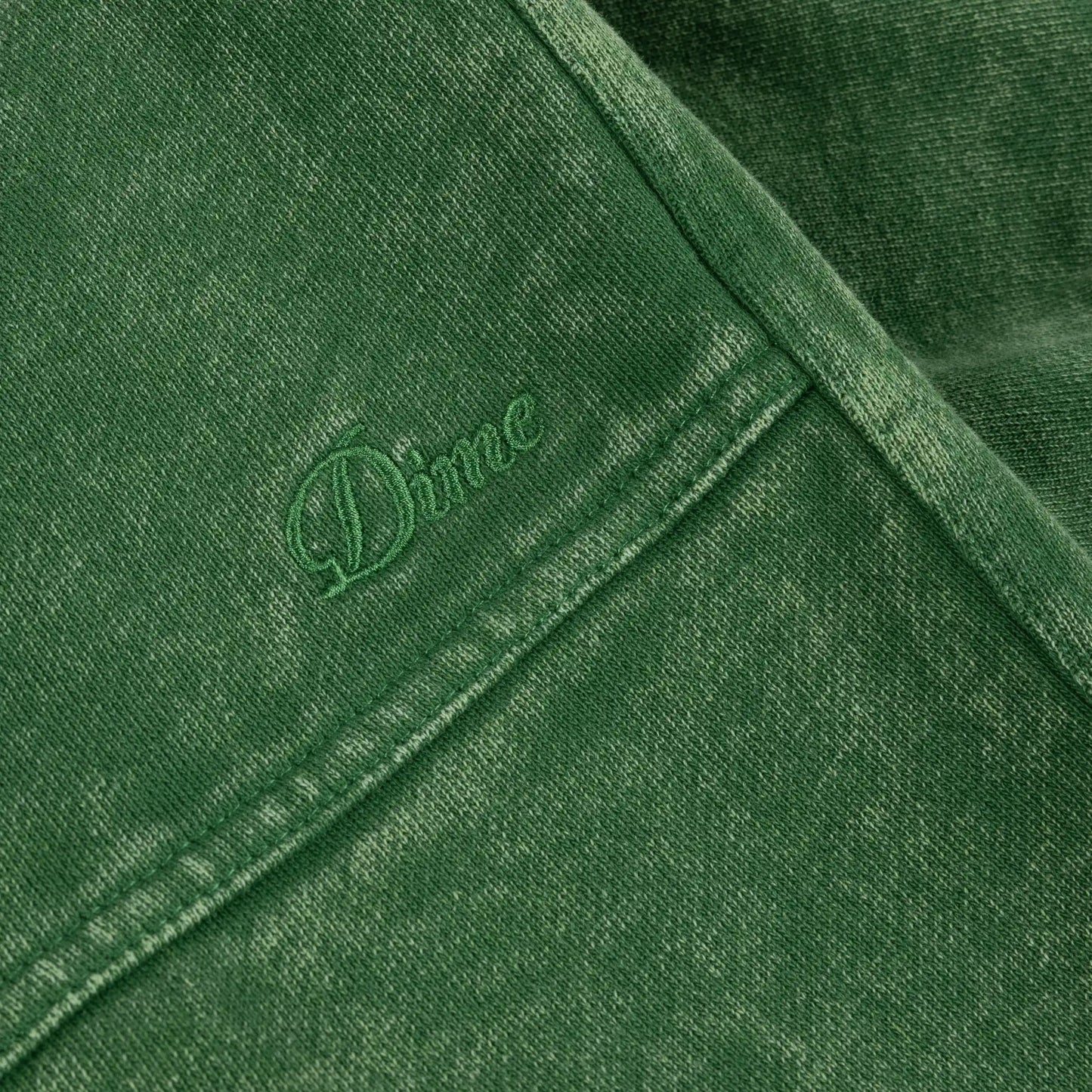 Dime Cyclone French Terry Shorts, evergreen snow washed - Tiki Room Skateboards - 3