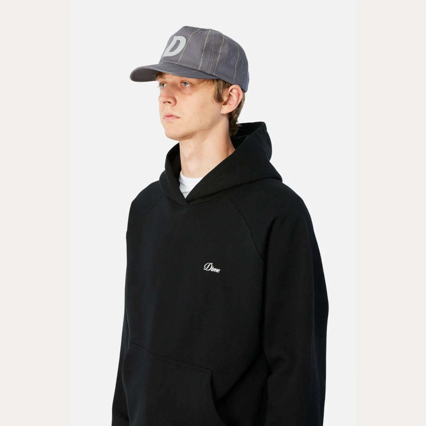 Dime Pinstriped Worker Cap, gray - Tiki Room Skateboards - 7