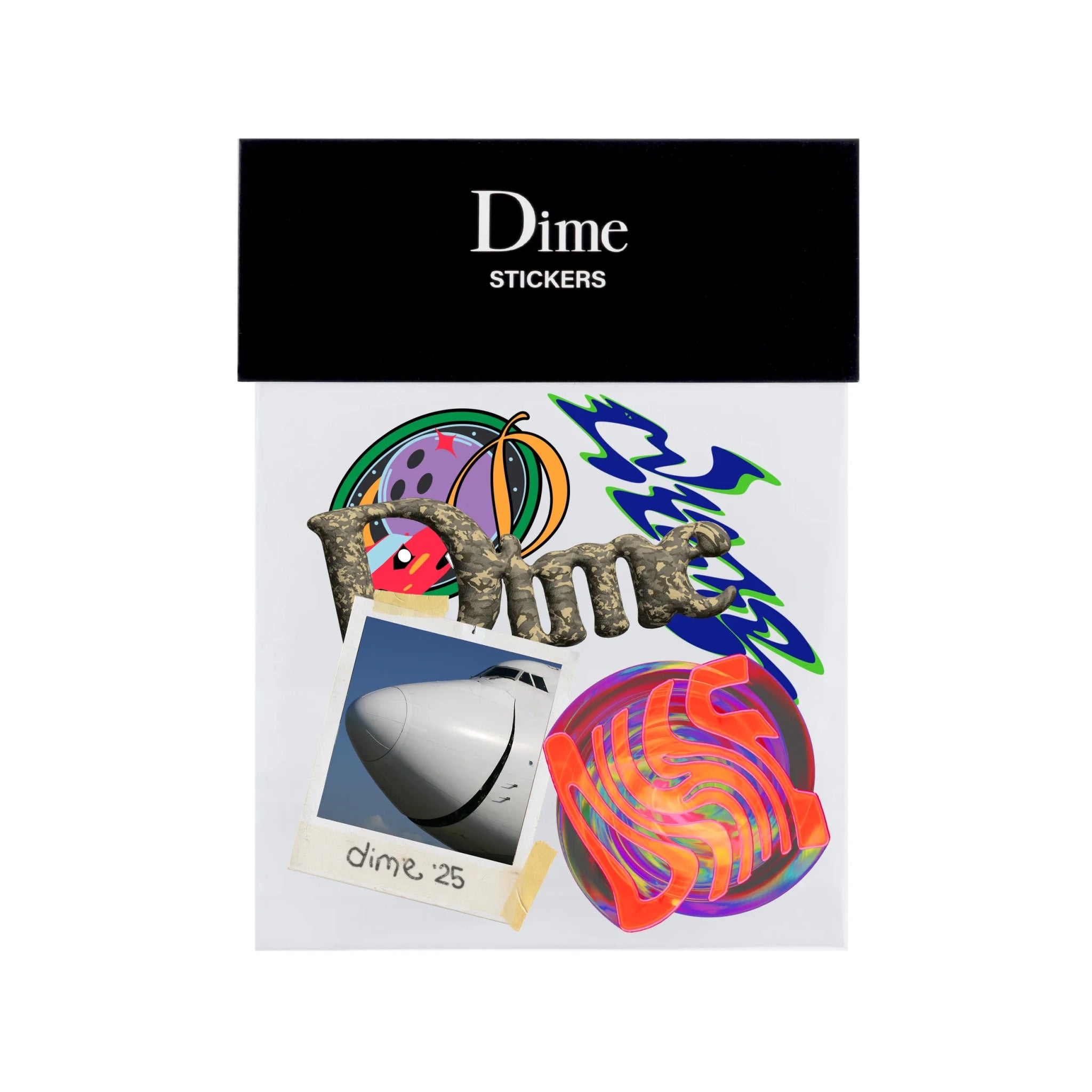 Dime Sticker Pack, multi - Tiki Room Skateboards