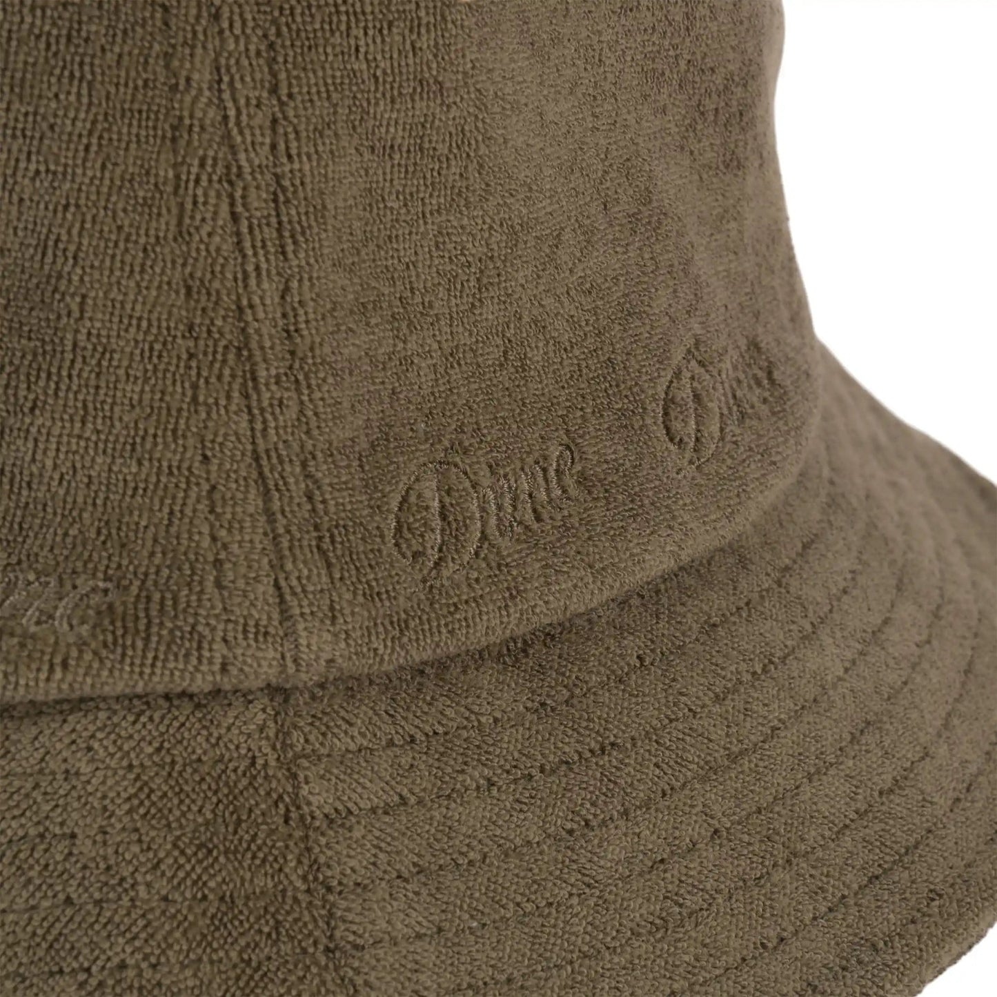 Dime Terry Cloth Bucket Hat, olive - Tiki Room Skateboards - 2