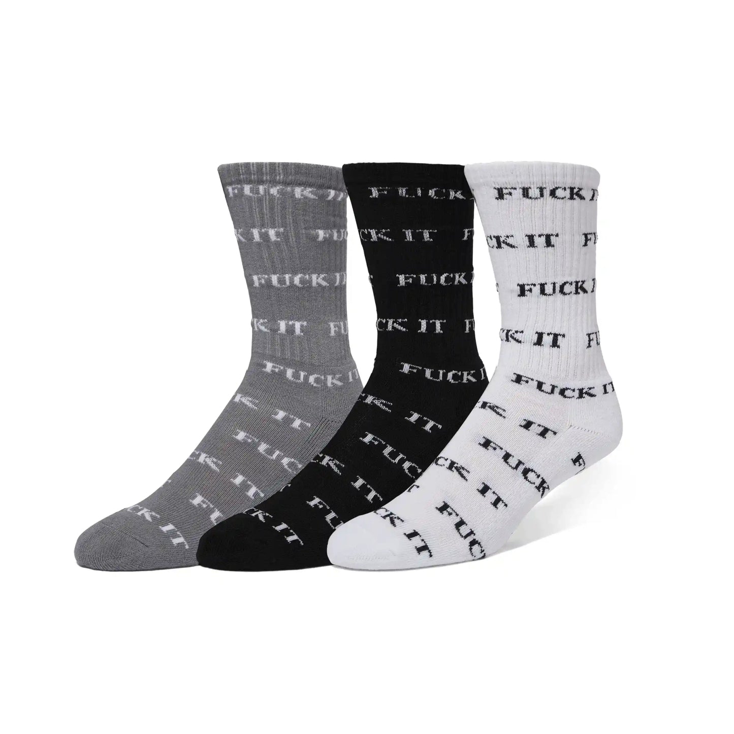 HUF Fuck It 3 Pack Sock, multi