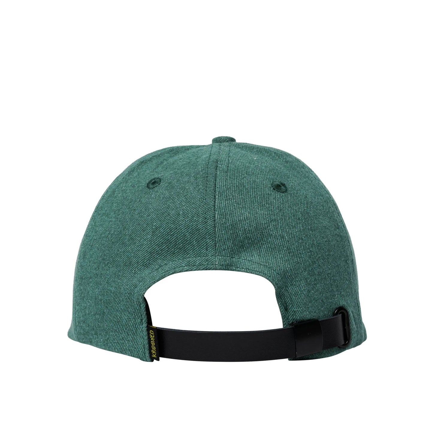 Krooked Eyes Strapback Hat, green overdye - Tiki Room Skateboards - 2