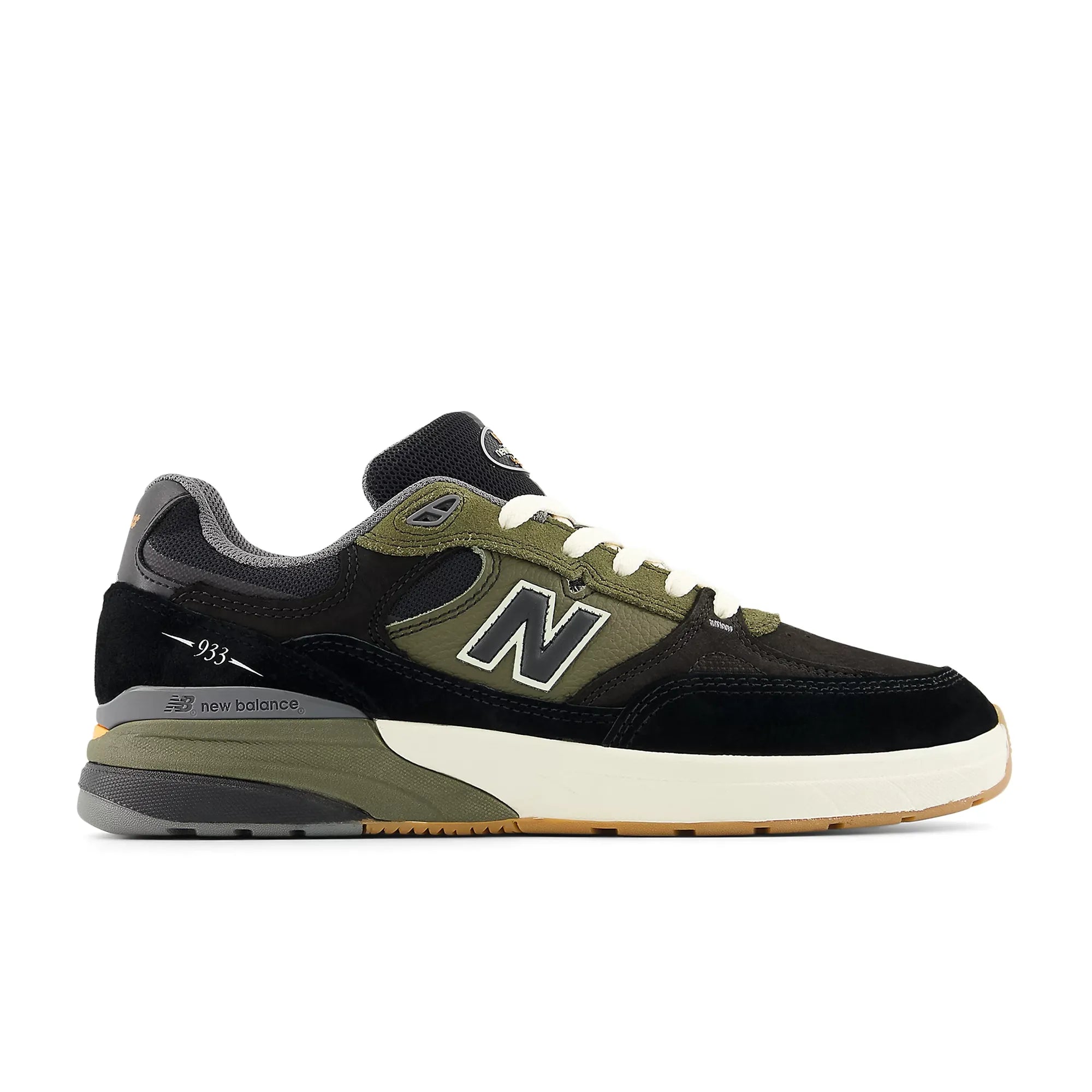 New Balance Numeric Andrew Reynolds 933, black with dark olivine 