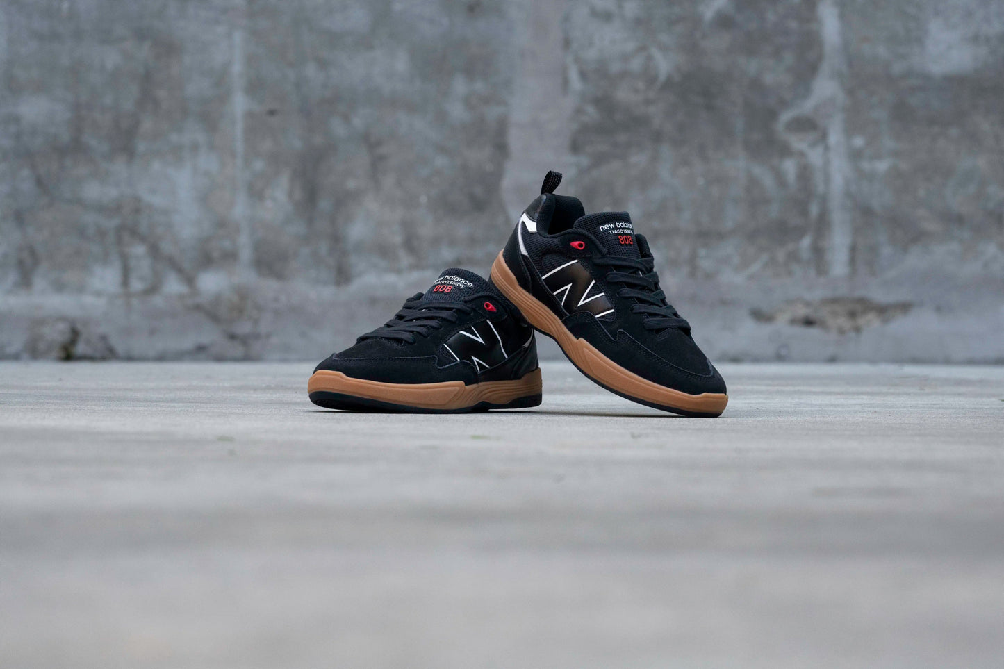 New Balance Numeric Tiago Lemos 808 Lite, black with white - Tiki Room Skateboards - 8