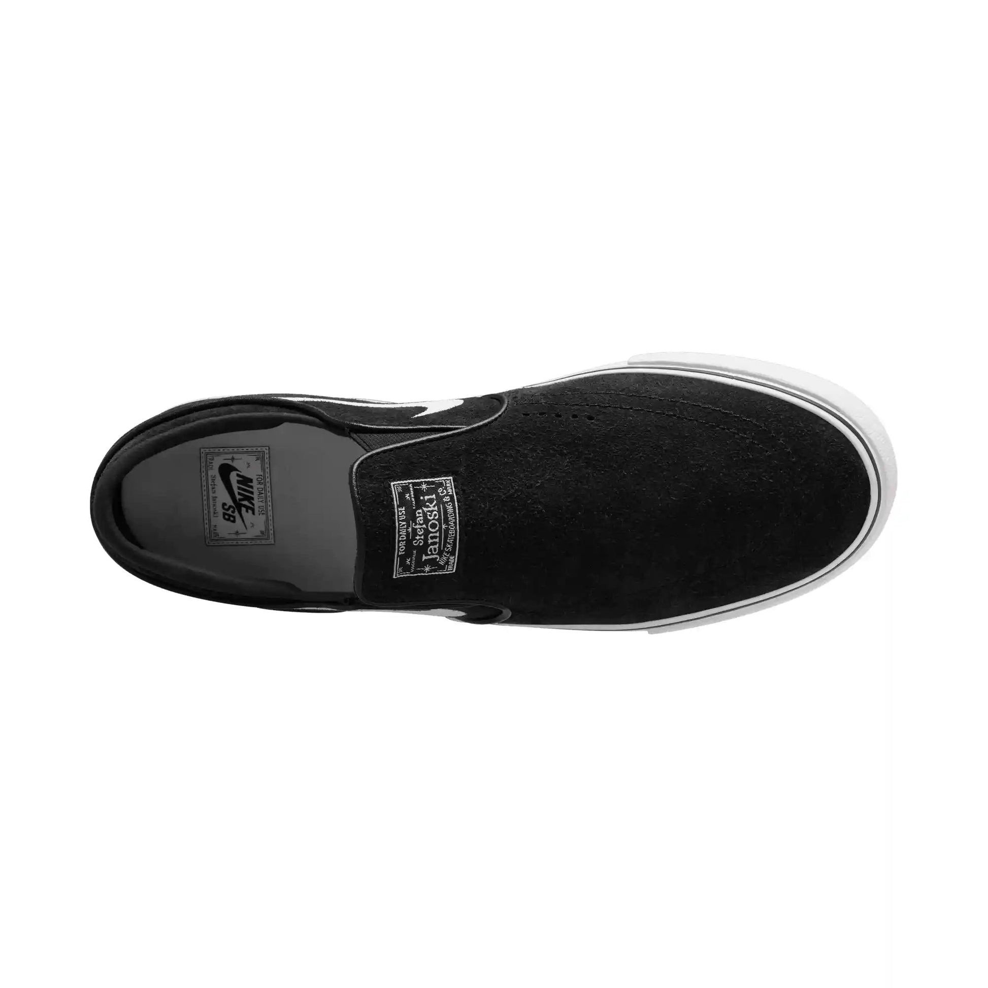 Nike SB Janoski+ Slip, black/white-black-black - Tiki Room Skateboards - 10