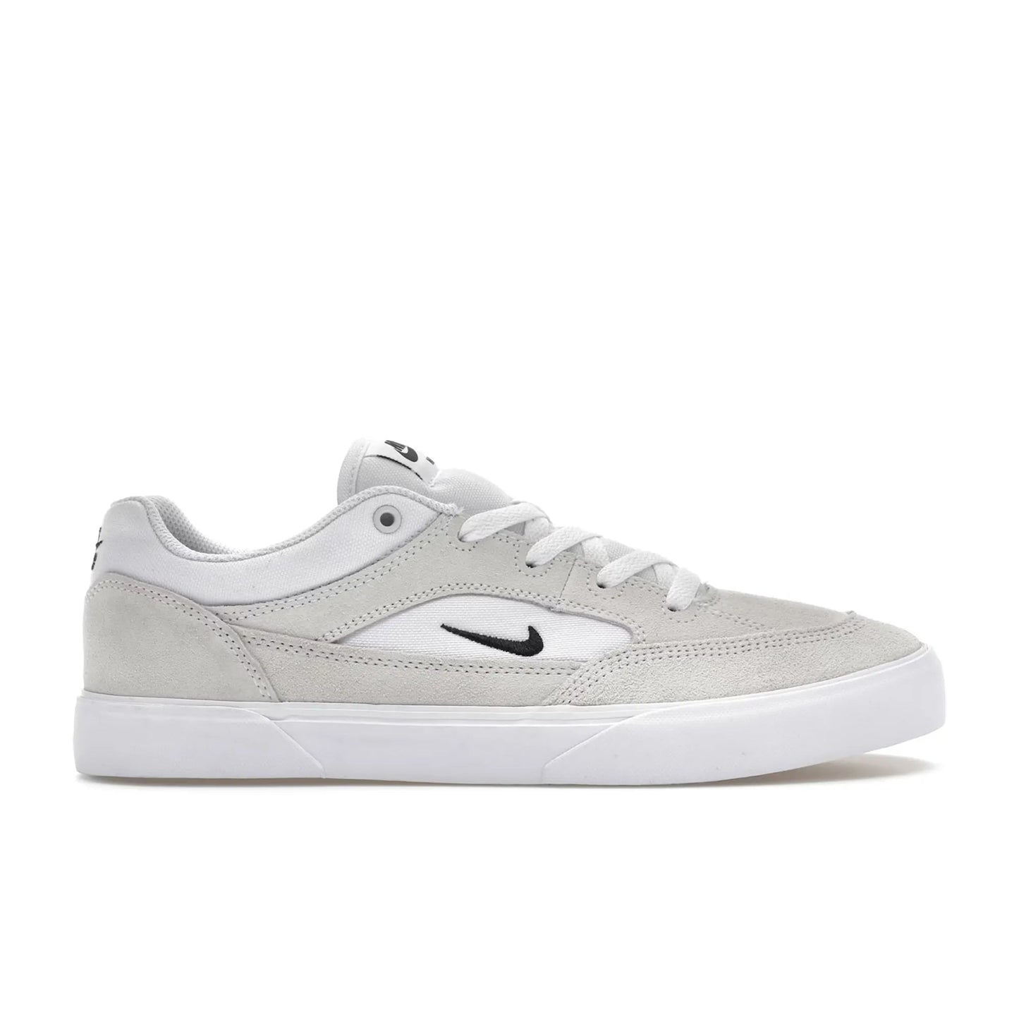 Nike SB Malor, white/black - summit white - gum light brown - Tiki Room Skateboards - 1