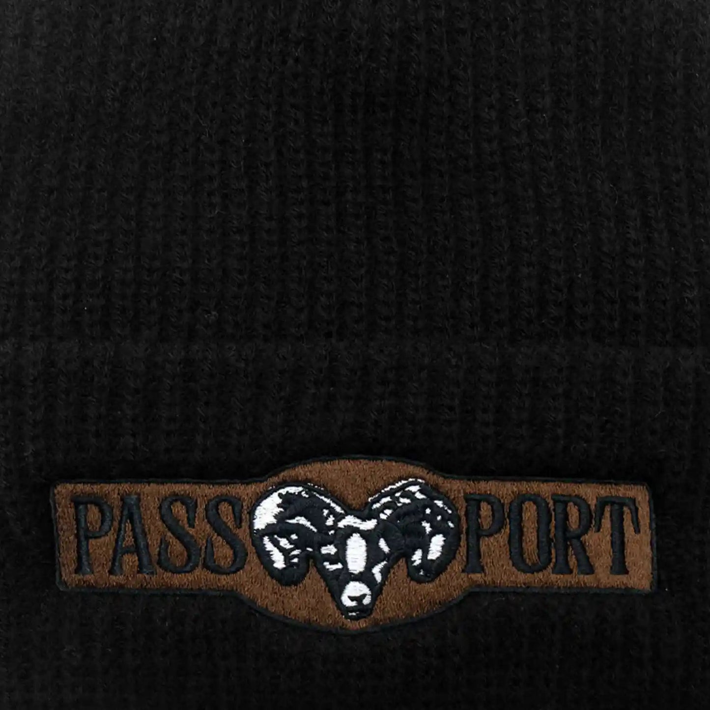 Passport Ram Beanie, black - Tiki Room Skateboards - 2