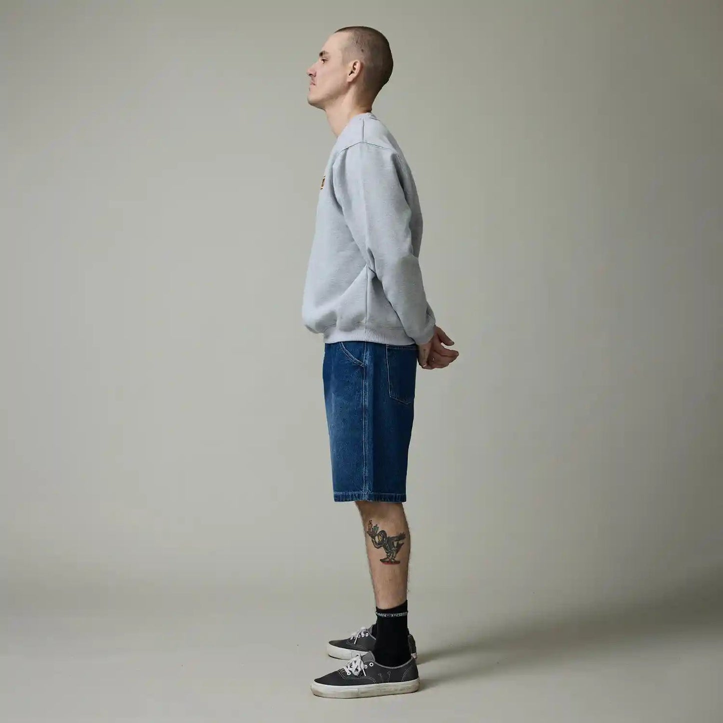 Passport Workers Club Jean Short, faded wash dark indigo - Tiki Room Skateboards - 9