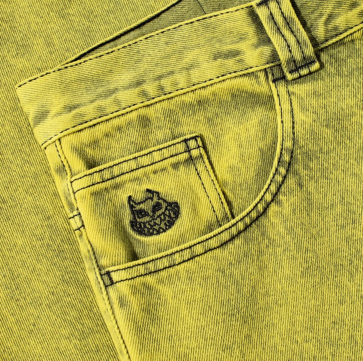 Polar Demon Child Big Boy Pants, lemon black - Tiki Room Skateboards - 5