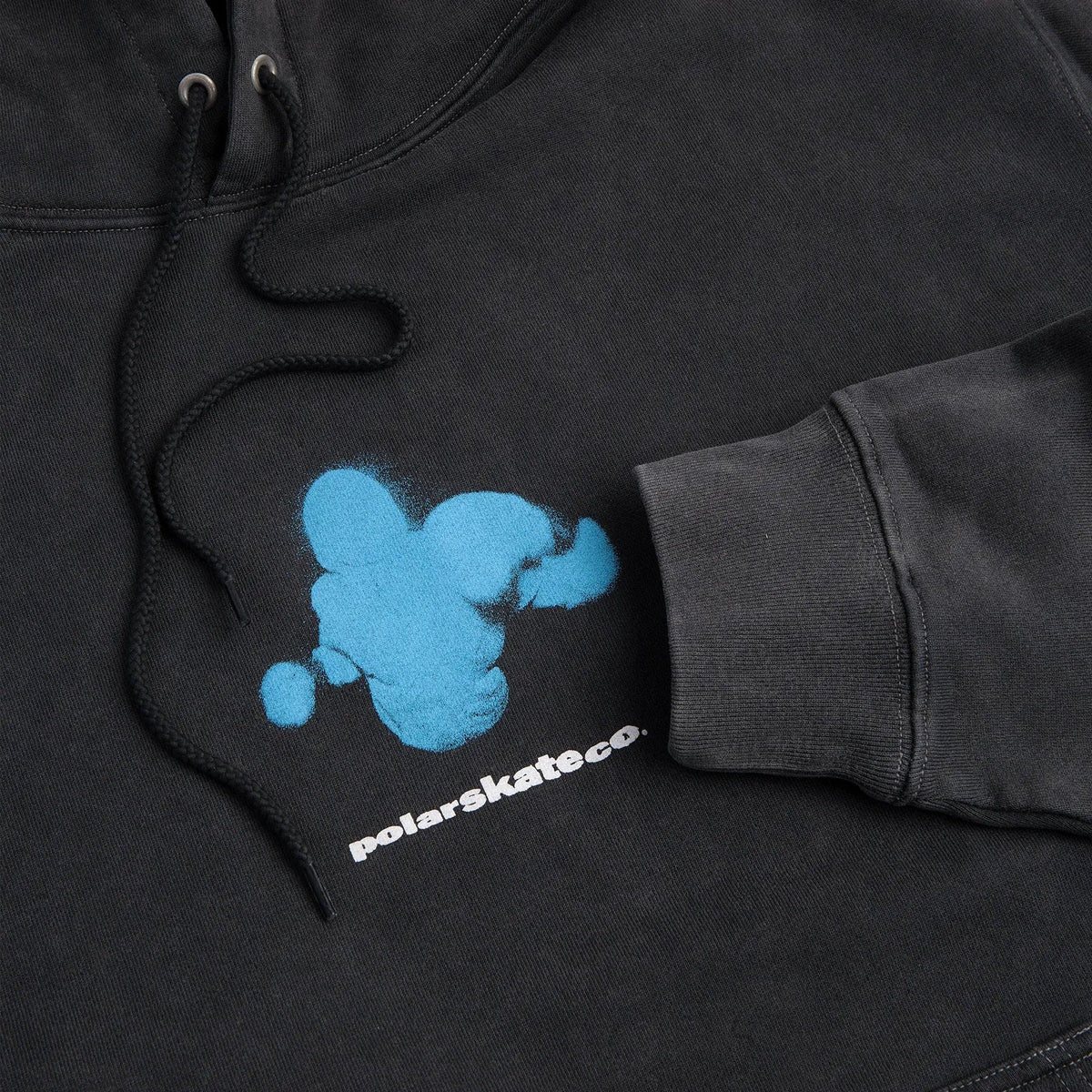 Polar Fighting Myself Dave Hoodie, silver black - Tiki Room Skateboards - 4