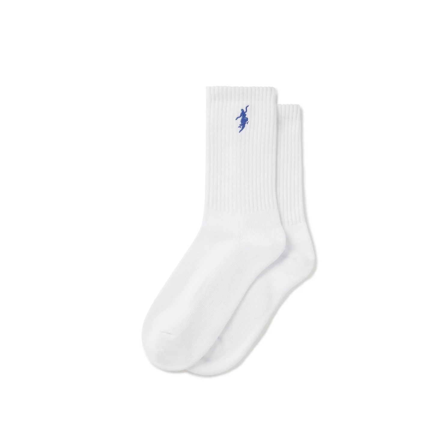 Polar No Comply Socks, white blue