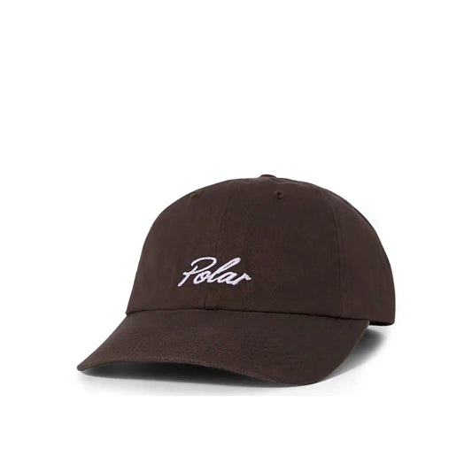Polar Varsity Logo Sai Cap, brown - Tiki Room Skateboards - 1