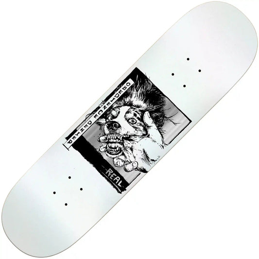 Real Obedience Denied Deck (8.5”), white - Tiki Room Skateboards - 1
