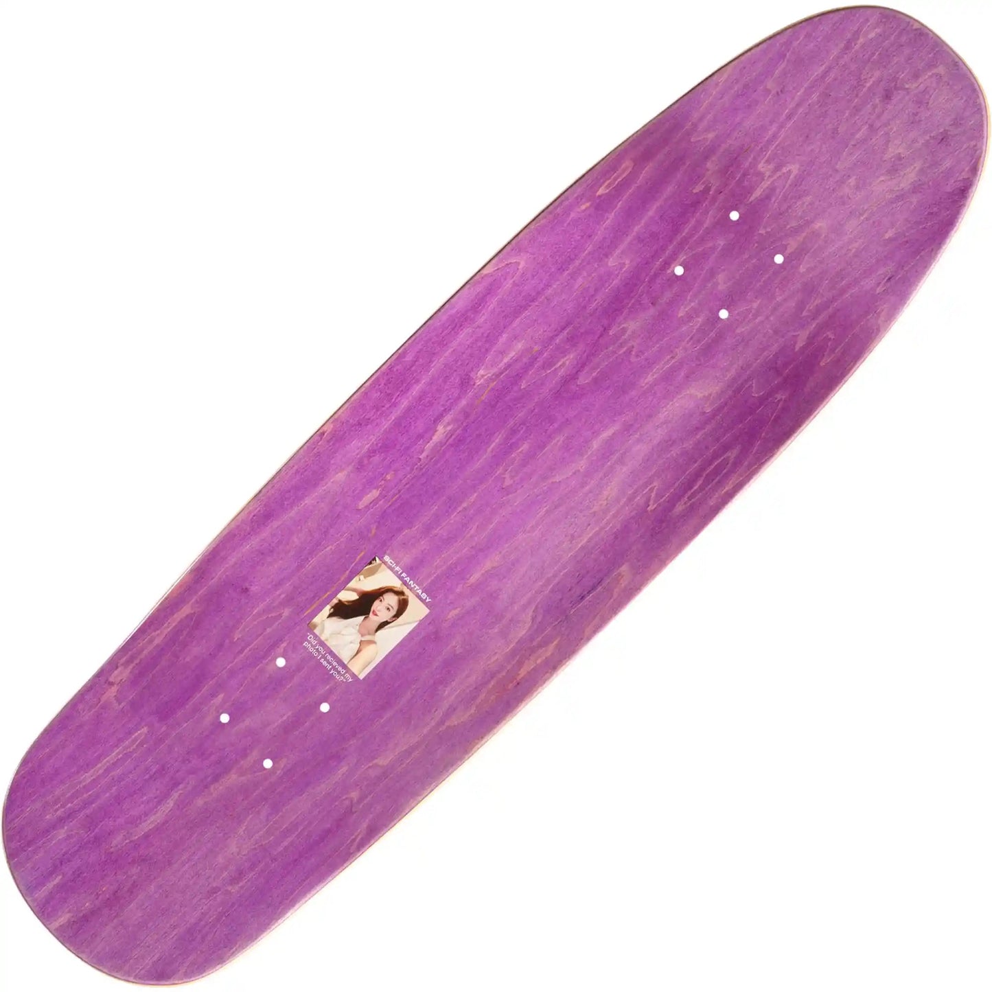 Sci - Fi Fantasy High Gloss Logo Cruiser Deck (9.0") - Tiki Room Skateboards - 2