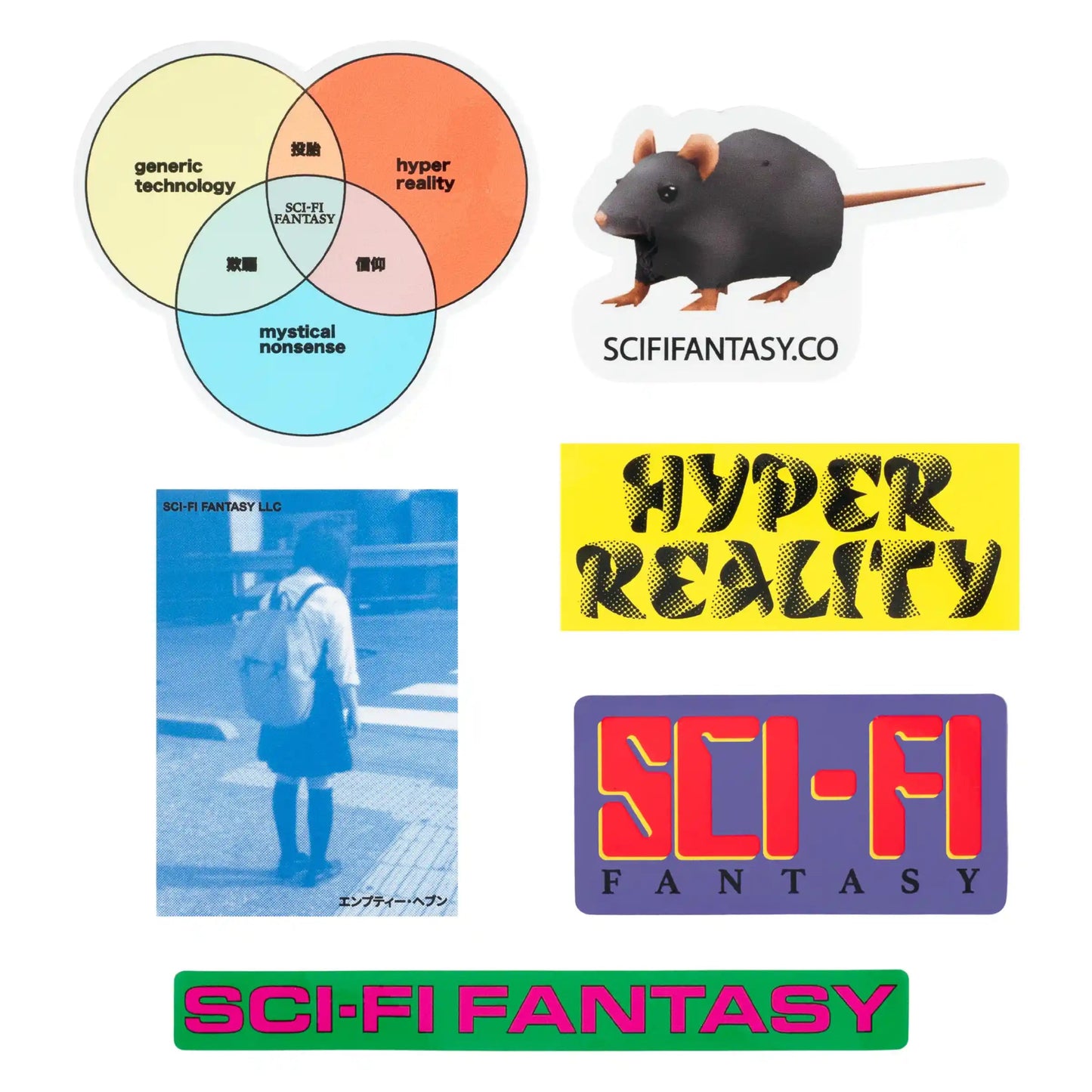 Sci-Fi Fantasy Sticker Pack Winter 2024