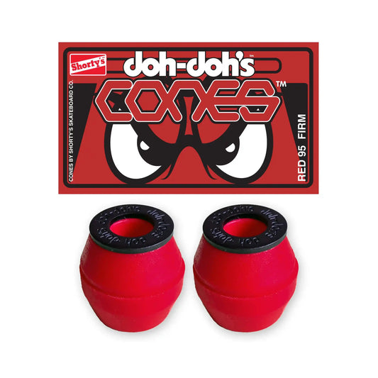 Shorty's Cones Bushings Hard Red (95A) - Tiki Room Skateboards - 1