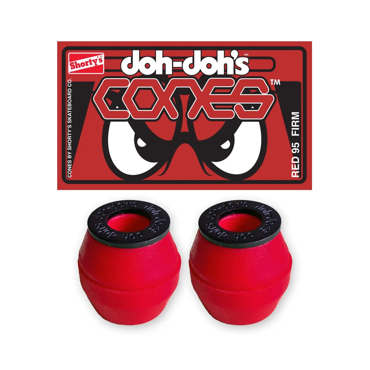 Shorty's Cones Bushings Hard Red (95A)