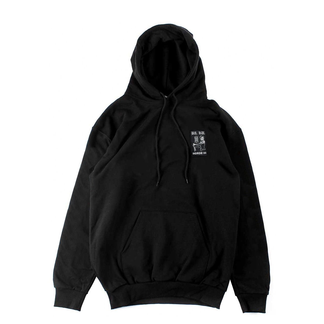 Skull Skates Ba. Ku. Horde III Patch Hoodie, black - Tiki Room Skateboards - 2