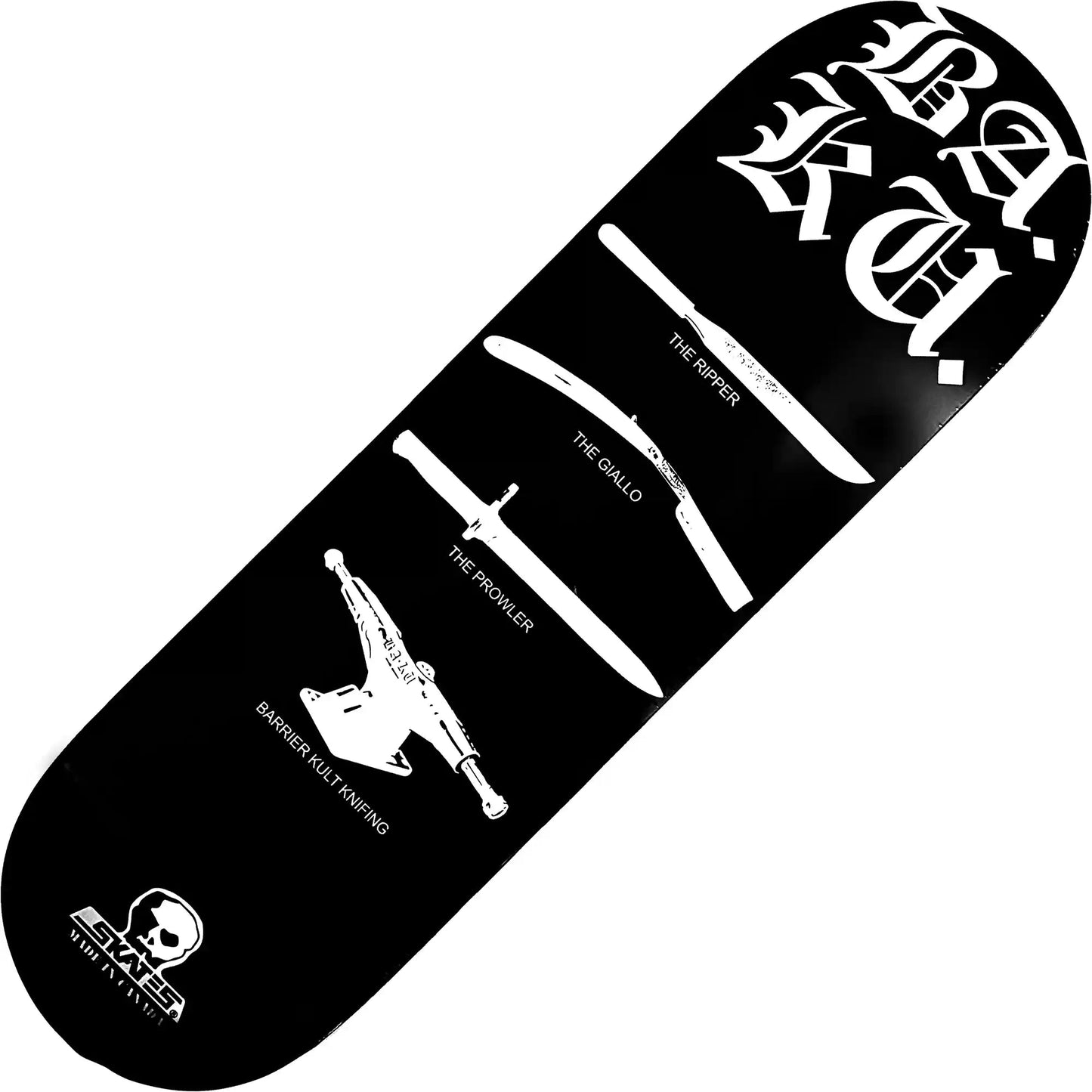 Skull Skates BA. KU. Knifing History Deck (9.0”)
