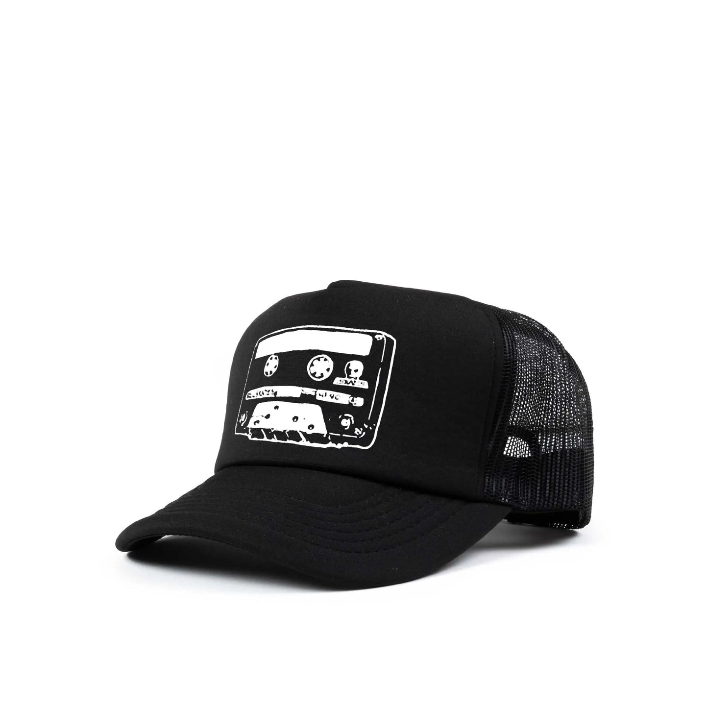 Skull Skates Cassette Mesh Trucker Cap, black - Tiki Room Skateboards - 1
