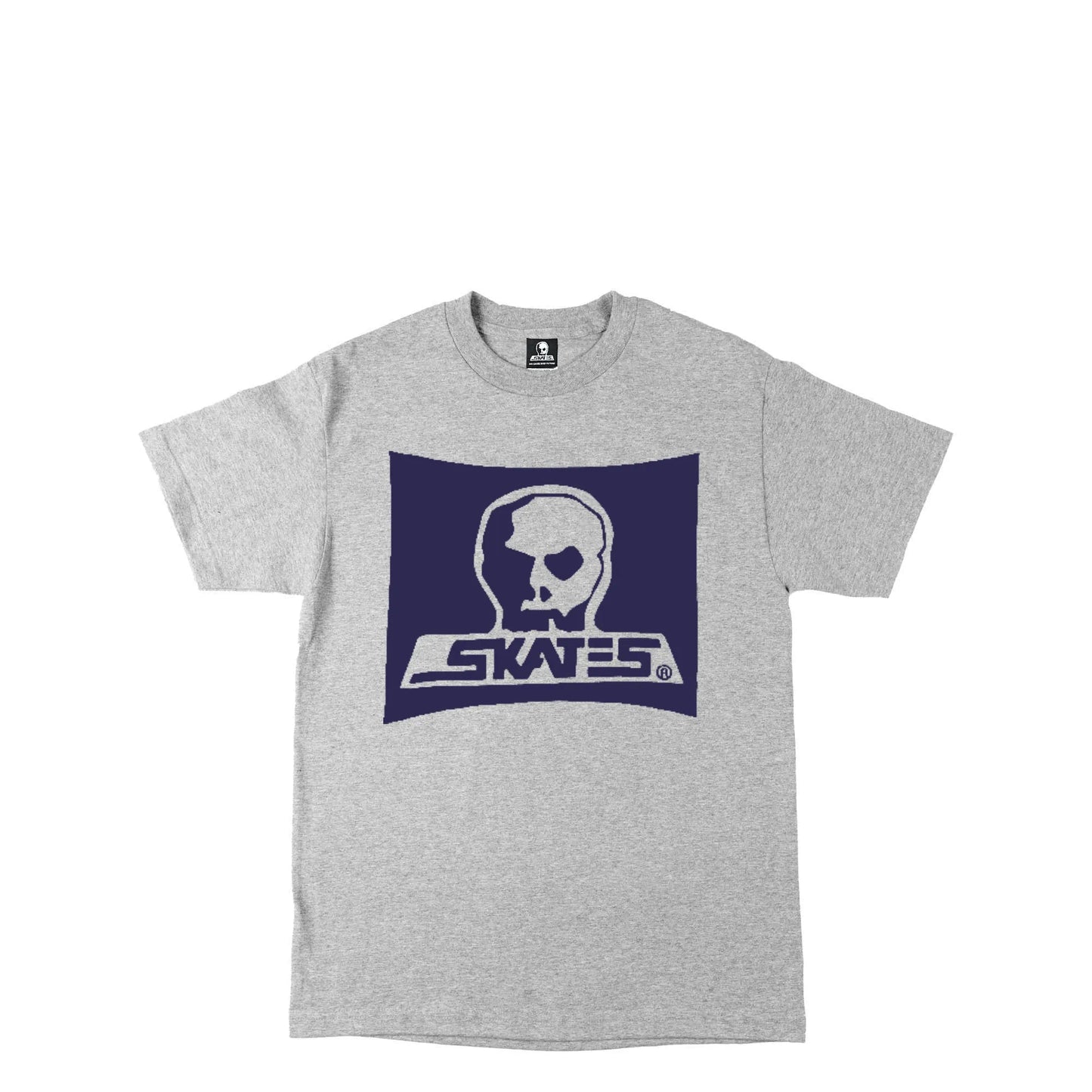 Skull Skates Surf Box Burbs Tee, collegiate - Tiki Room Skateboards - 1